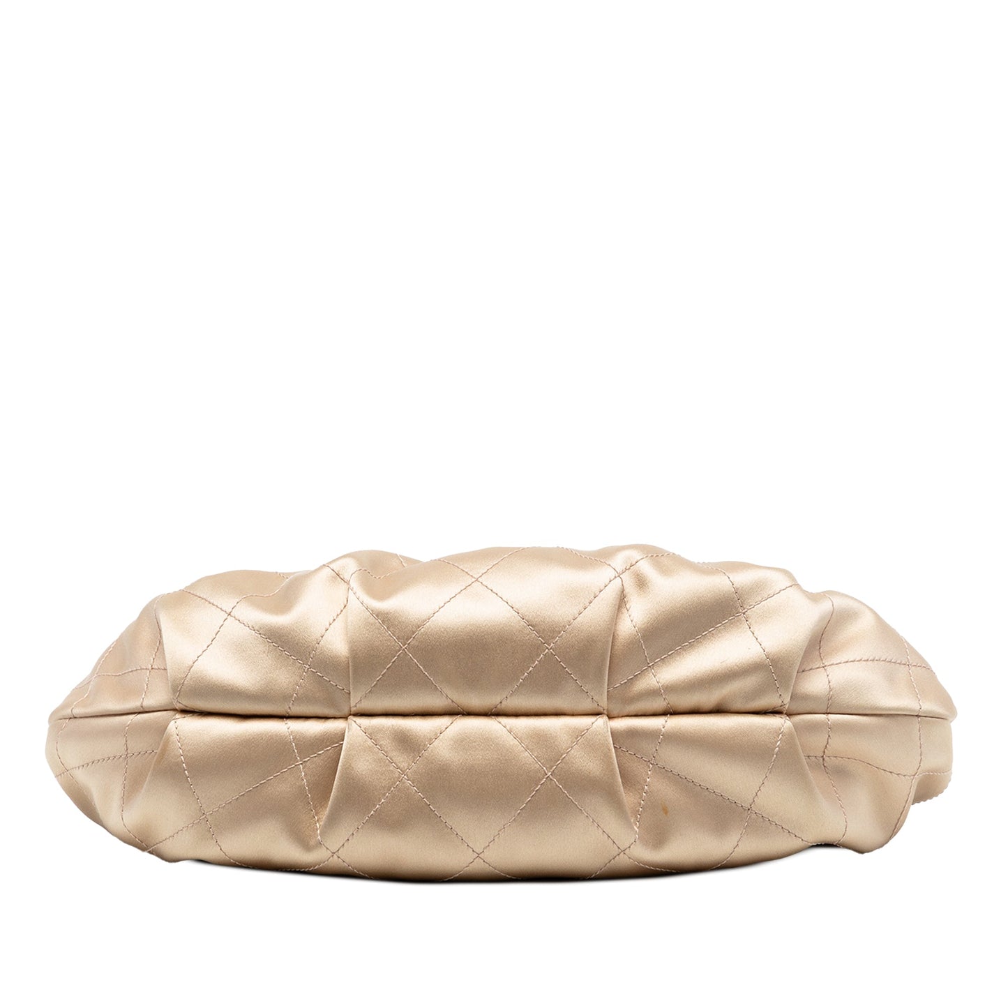 Quilted Satin CC Charm Handbag
