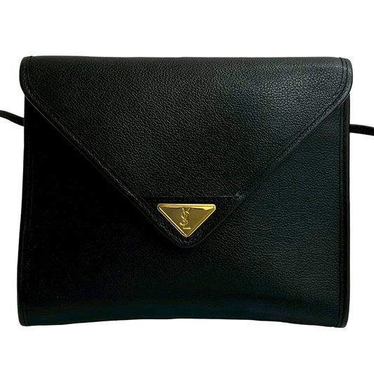 Saint Laurent Leather Envelope Flap Crossbody