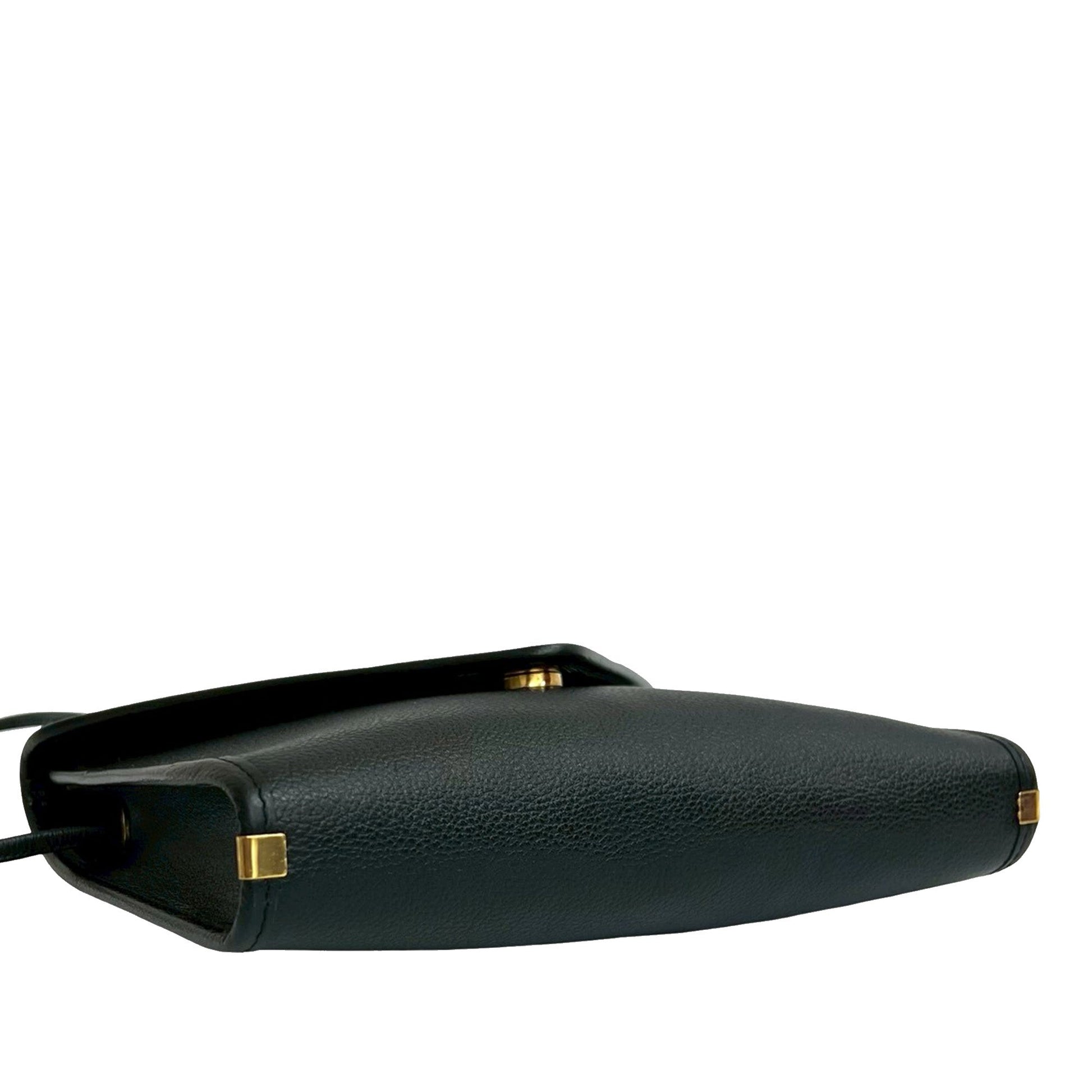 Saint Laurent Leather Envelope Flap Crossbody