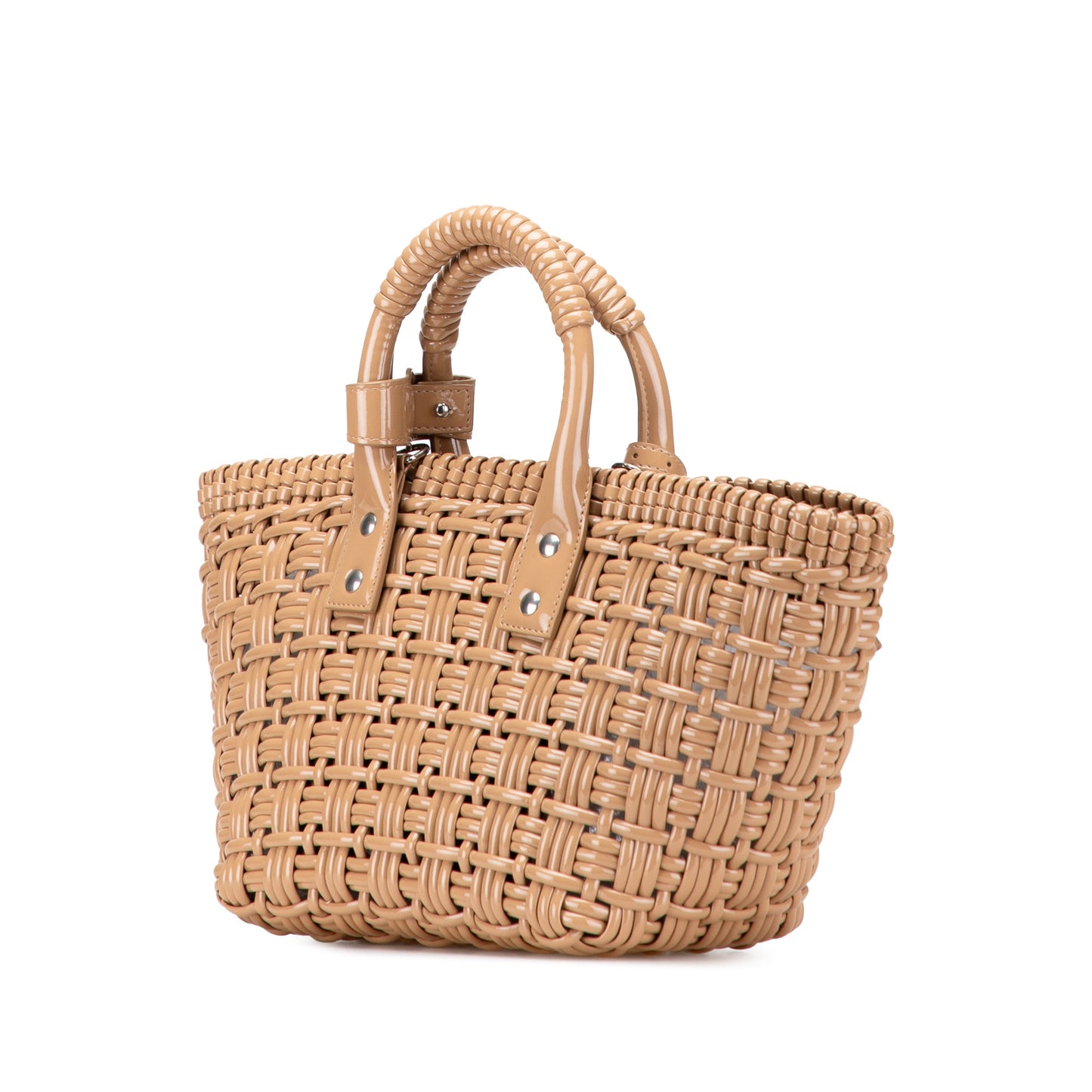 Balenciaga Faux Leather Bistro Panier XS