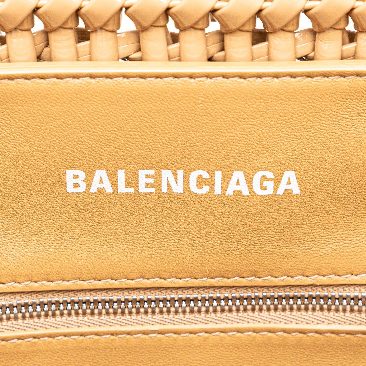 Balenciaga Faux Leather Bistro Panier XS