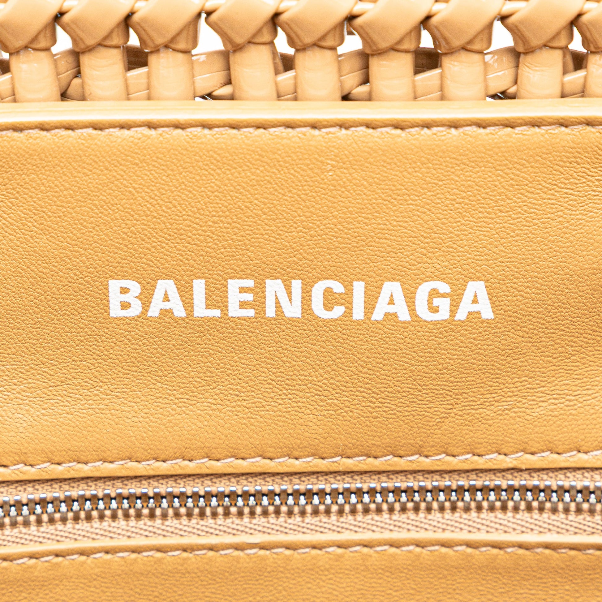 Balenciaga Faux Leather Bistro Panier XS