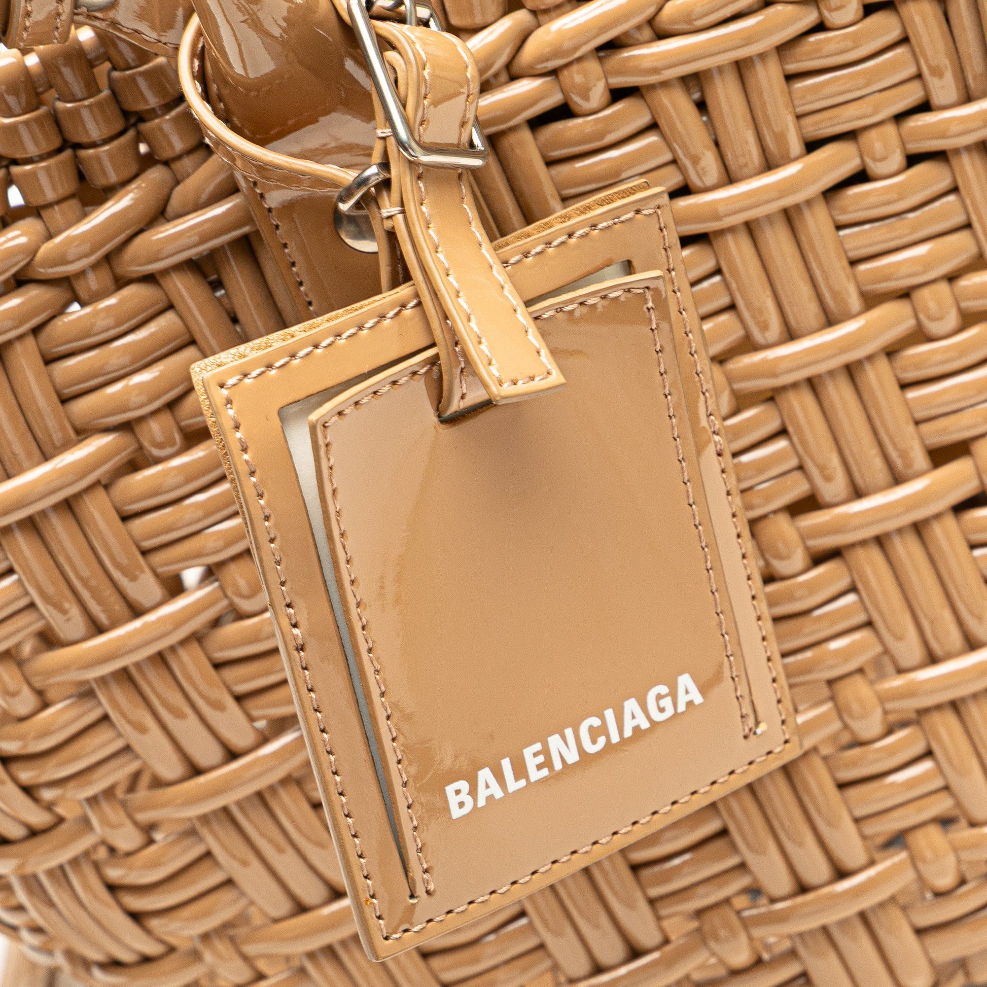 Balenciaga Faux Leather Bistro Panier XS