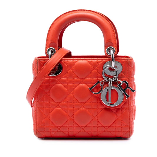 Dior Mini Lambskin Cannage Lady Dior