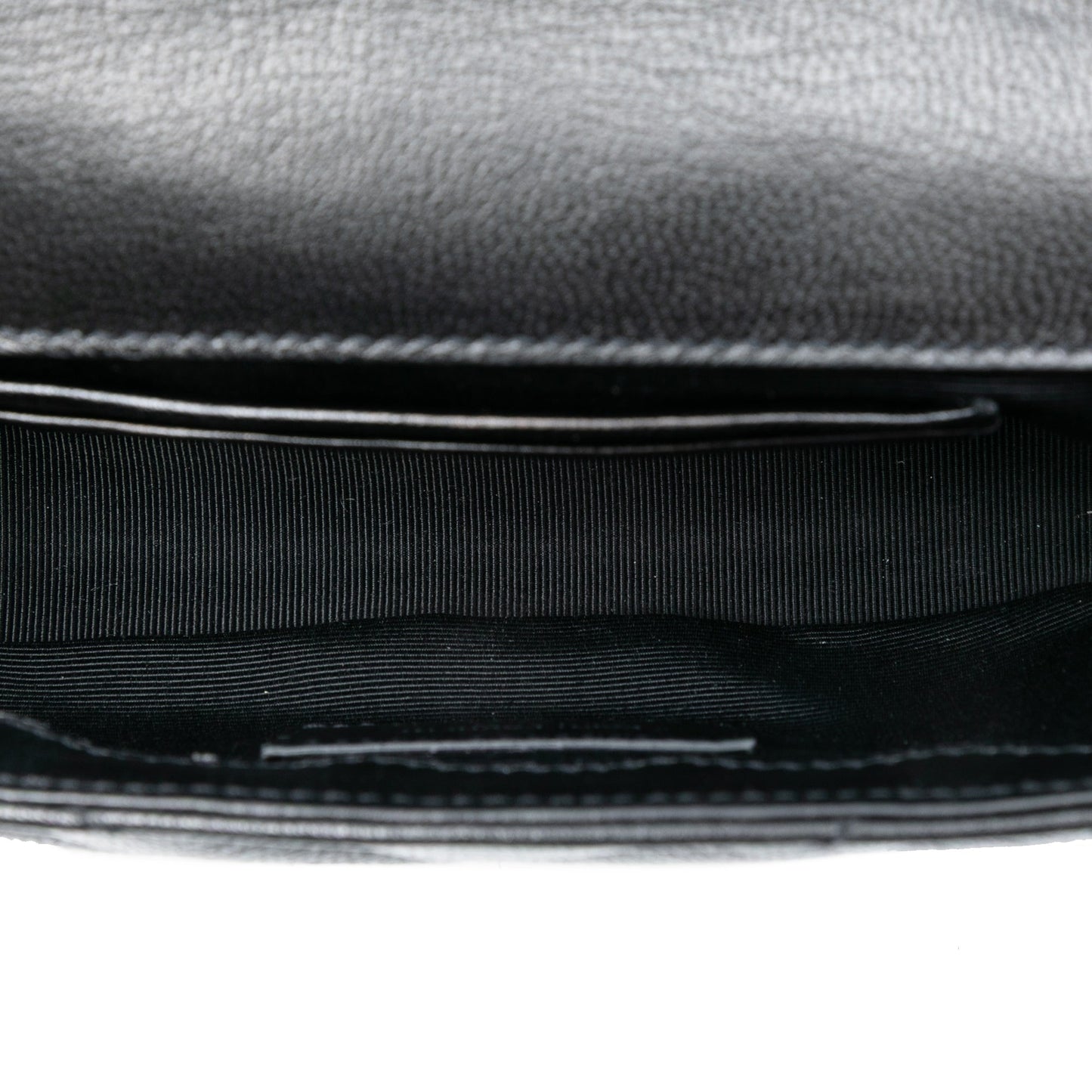 Saint Laurent Baby Goatskin Tulle Chevron Monogram Classic Punk Chain Bag