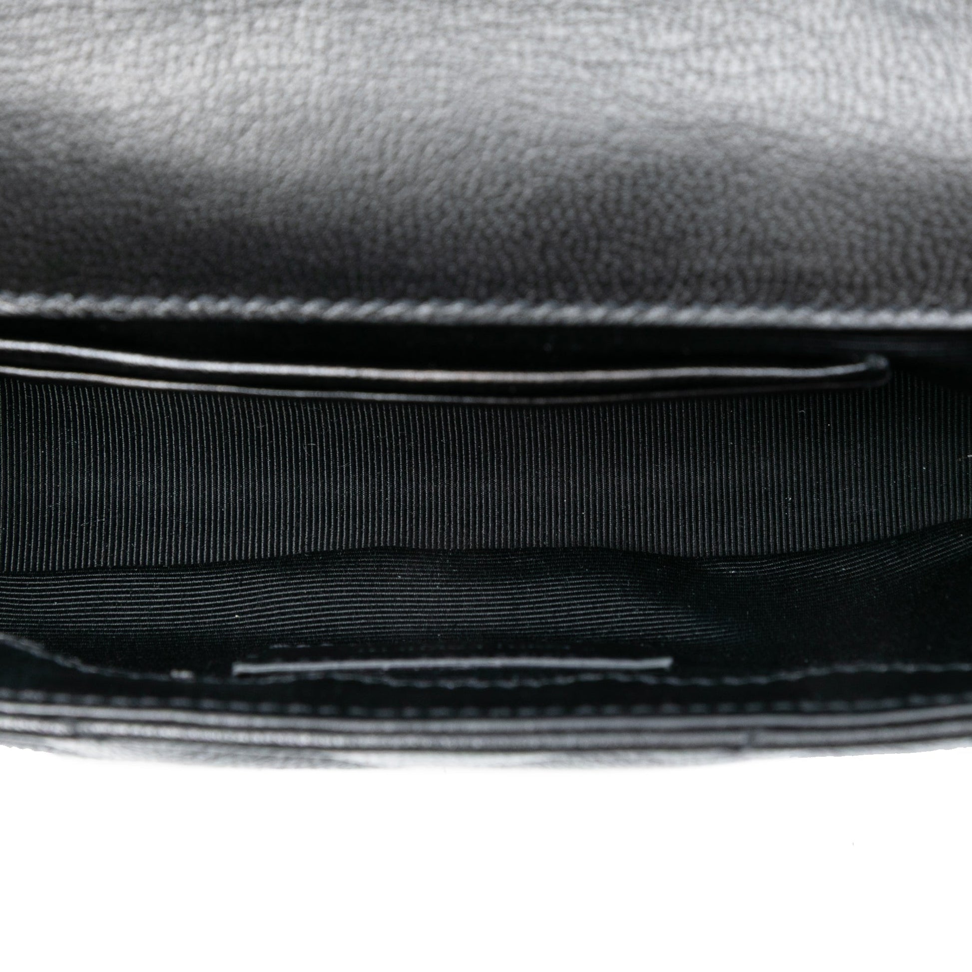 Saint Laurent Baby Goatskin Tulle Chevron Monogram Classic Punk Chain Bag