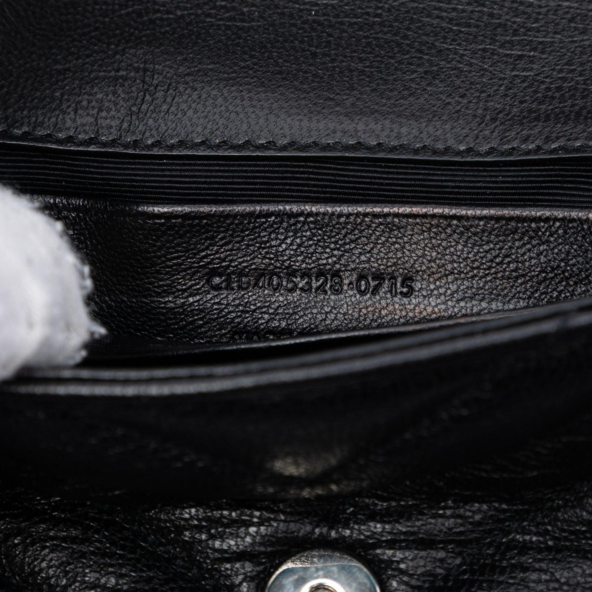 Saint Laurent Baby Goatskin Tulle Chevron Monogram Classic Punk Chain Bag