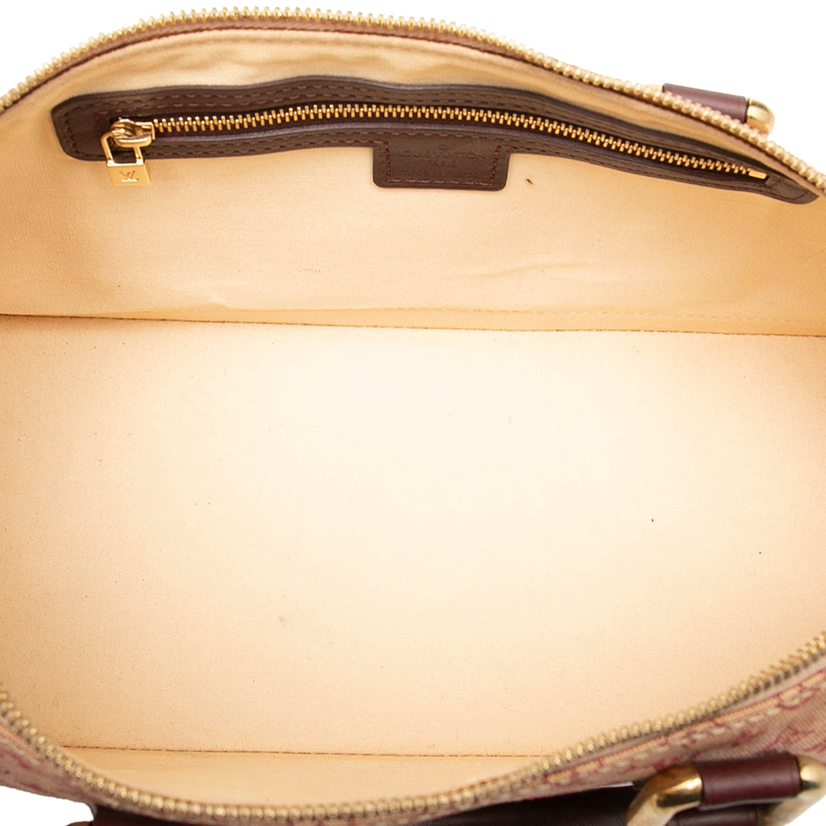 Louis Vuitton Monogram Mini Lin Alma Horizontal — Red