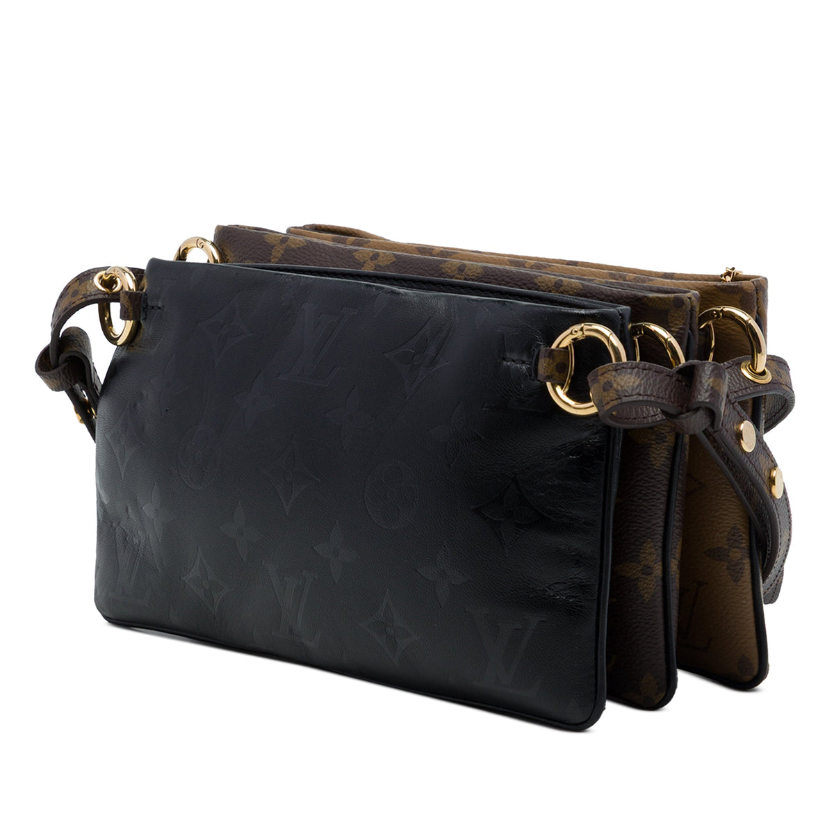 Louis Vuitton Monogram Reverse LV3 Pouch — Brown