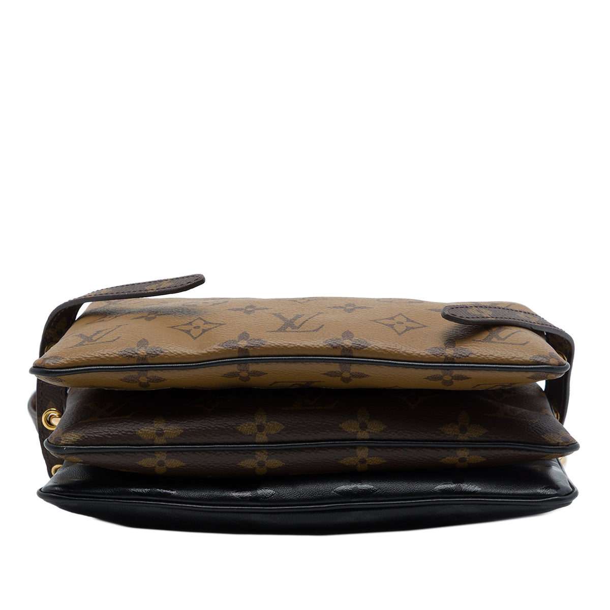 Louis Vuitton Monogram Reverse LV3 Pouch — Brown