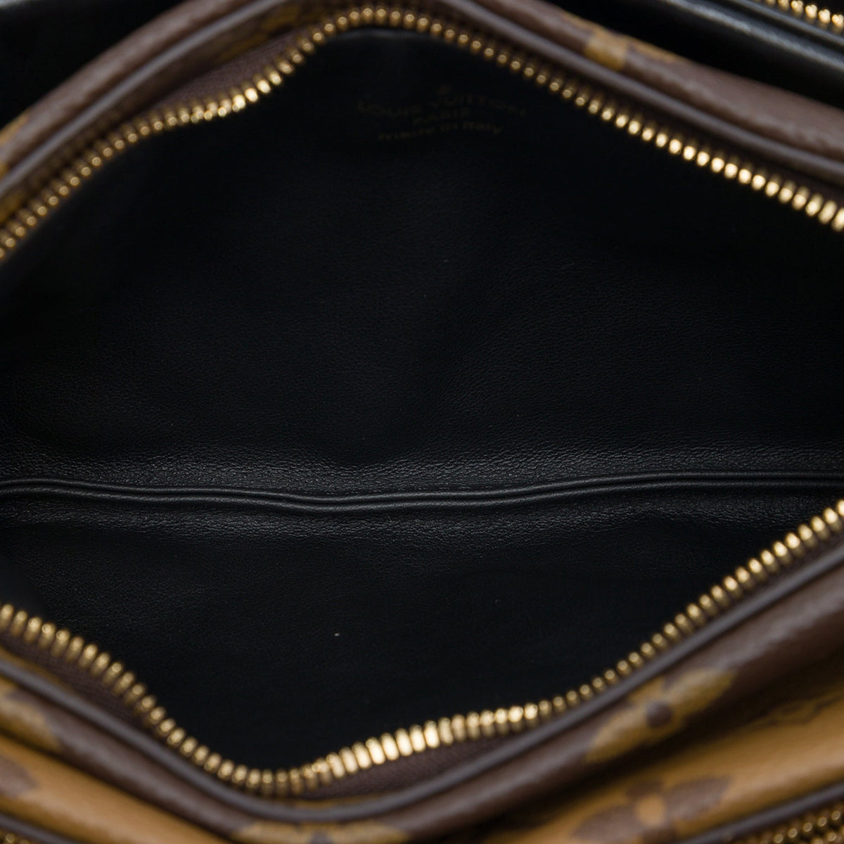 Louis Vuitton Monogram Reverse LV3 Pouch — Brown