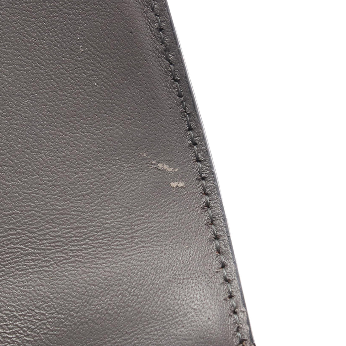 Celine Small Grained Calfskin Trotteur Crossbody — Gray