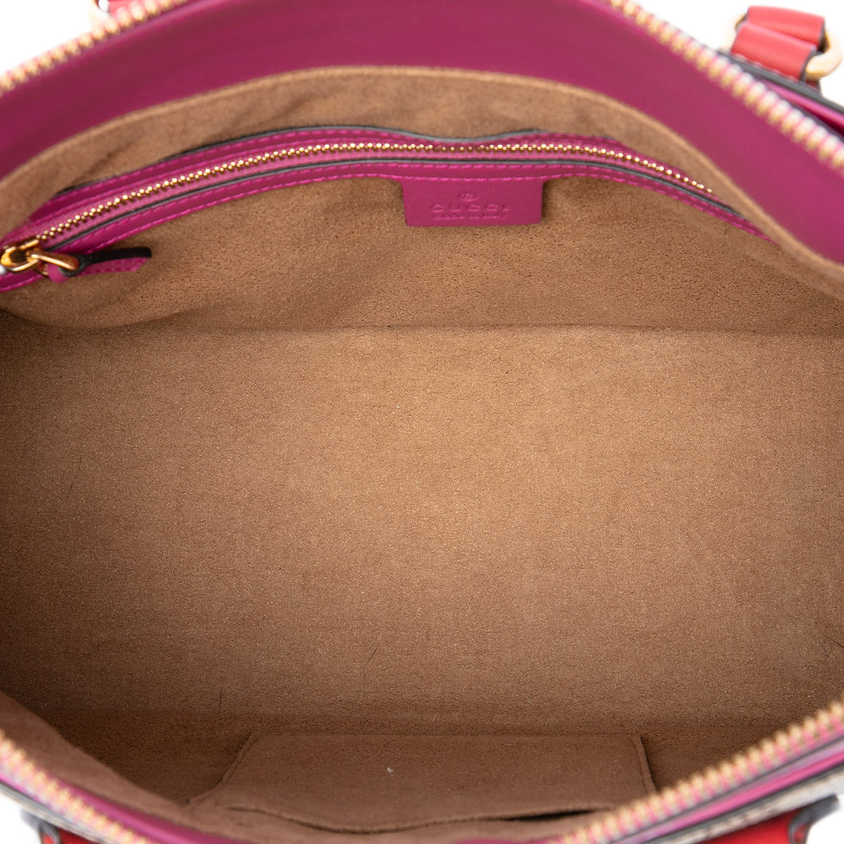Gucci GG Supreme Linea A Satchel — Beige