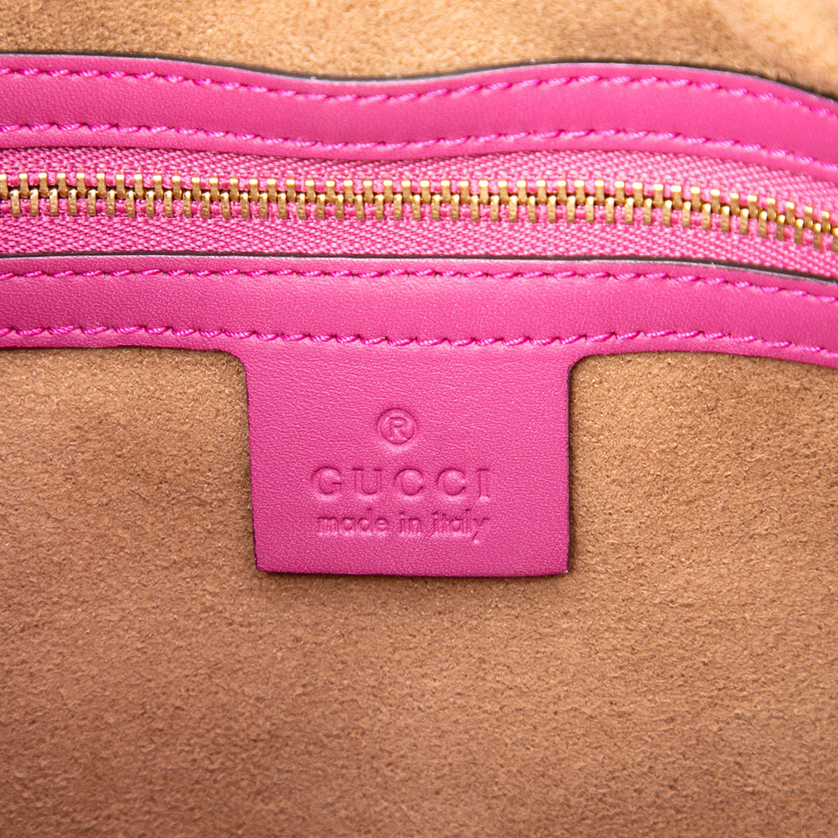 Gucci GG Supreme Linea A Satchel — Beige