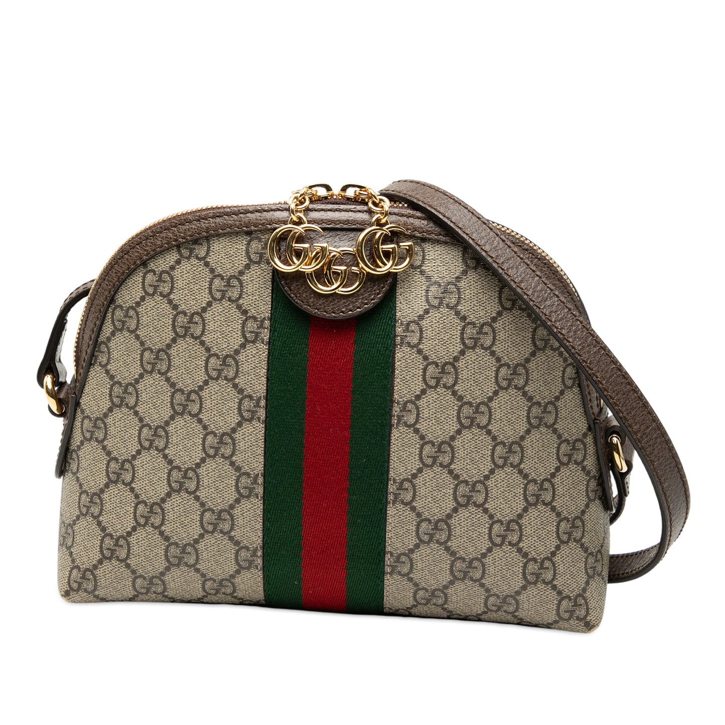 Gucci Small GG Supreme Web Ophidia Dome Crossbody