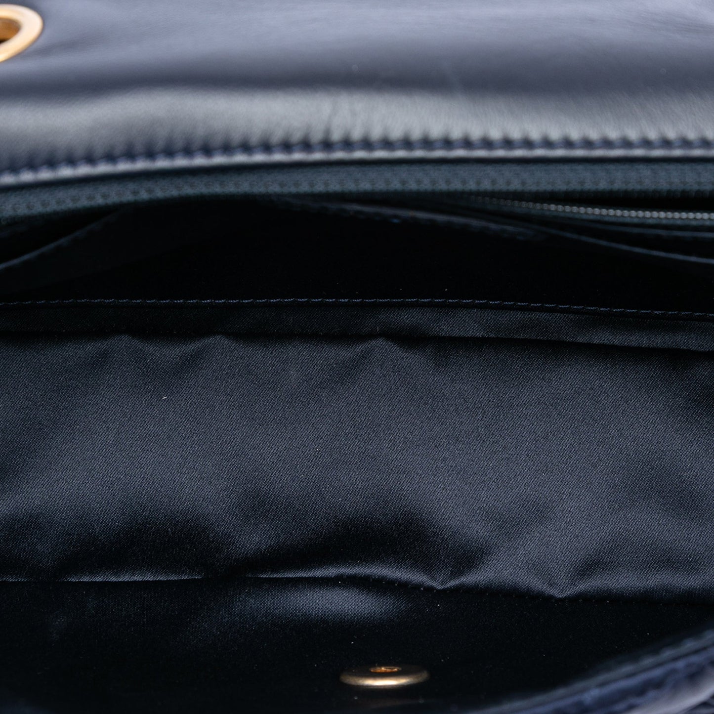 Medium Crumpled Satin Single Flap