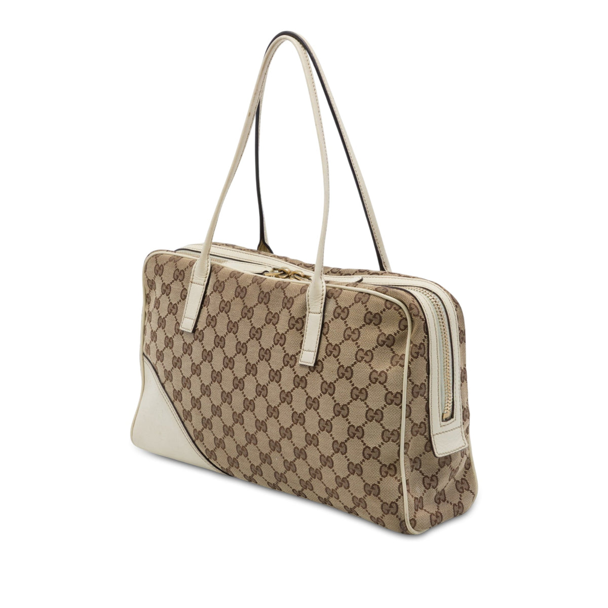 Gucci GG Canvas New Britt Shoulder Bag — Beige