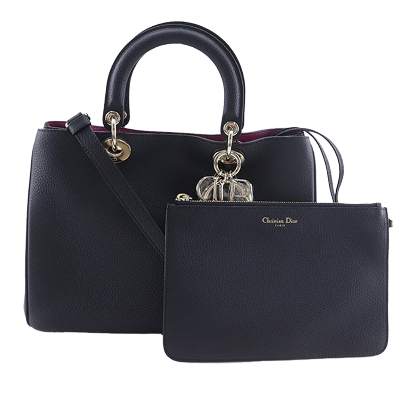 Dior Large Leather Diorissimo Satchel