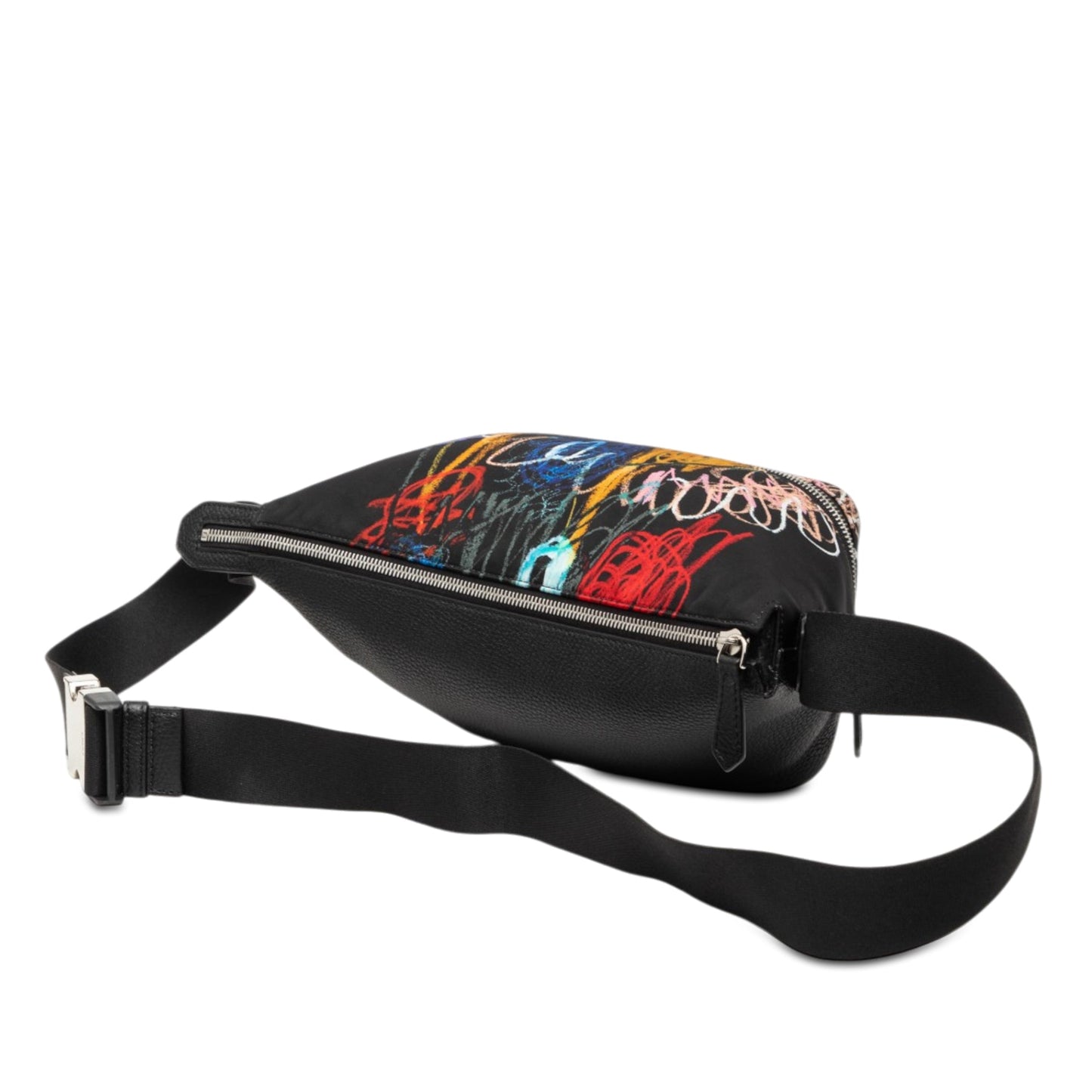 Fendi Noel Fielding Leather and Nylon Graffiti Belt Bag