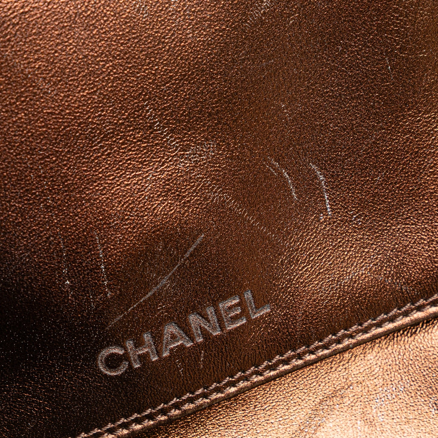 Chanel Metallic Lambskin Flap Crossbody