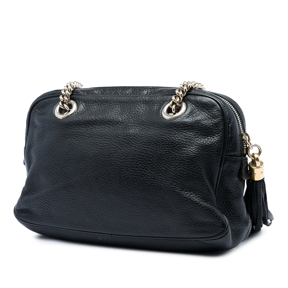 Gucci Pebbled Calfskin Soho Chain Zip Shoulder Bag