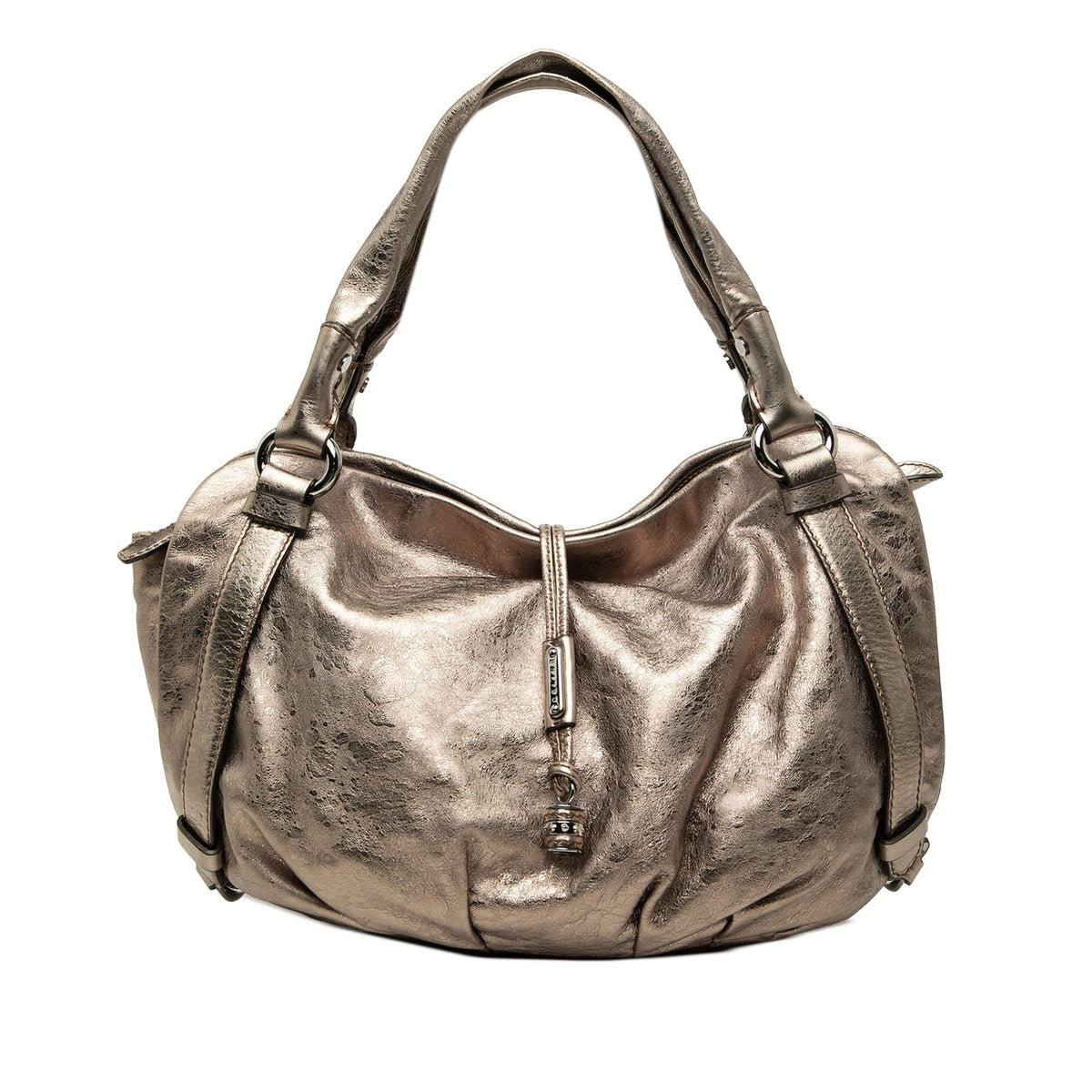 Celine Metallic Calfskin Bittersweet Hobo