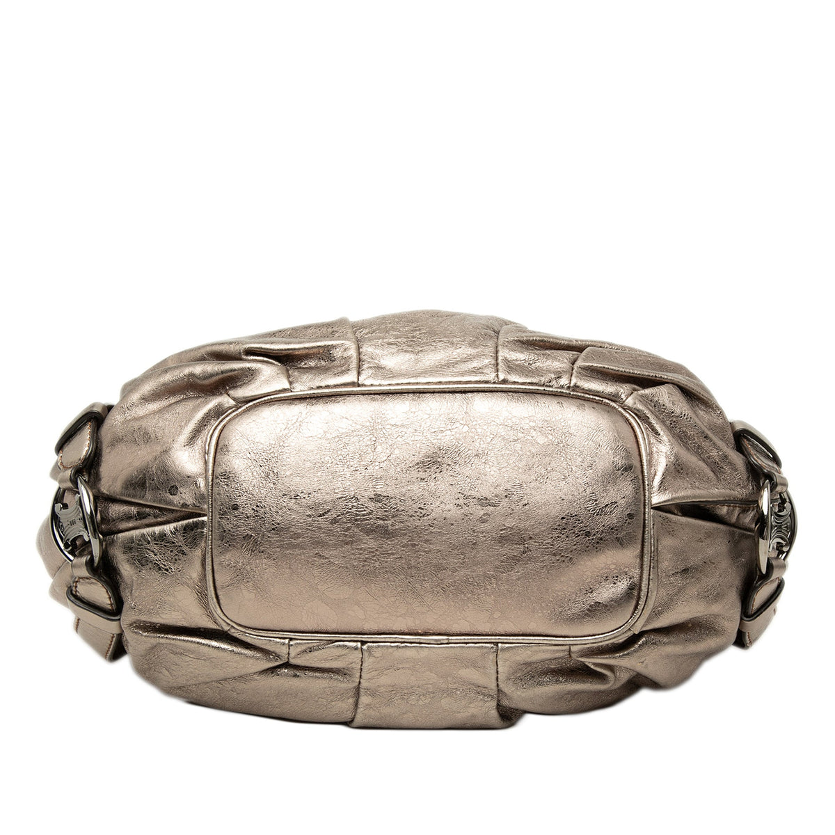 Celine Metallic Calfskin Bittersweet Hobo