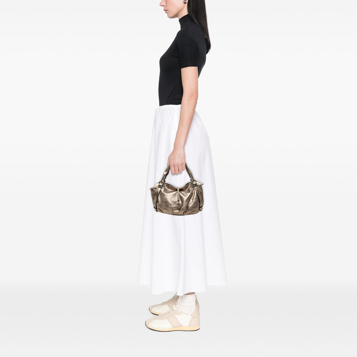 Celine Metallic Calfskin Bittersweet Hobo