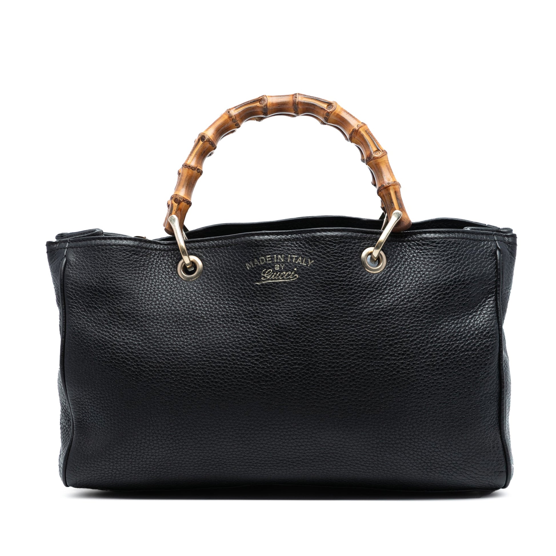 Gucci Medium Calfskin Bamboo Shopper Satchel