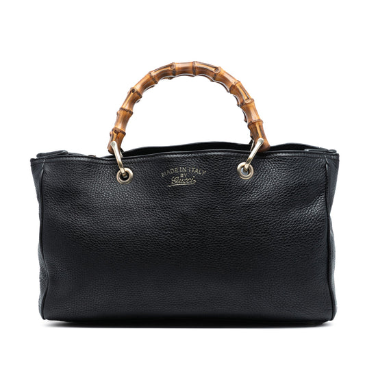 Gucci Medium Calfskin Bamboo Shopper Satchel