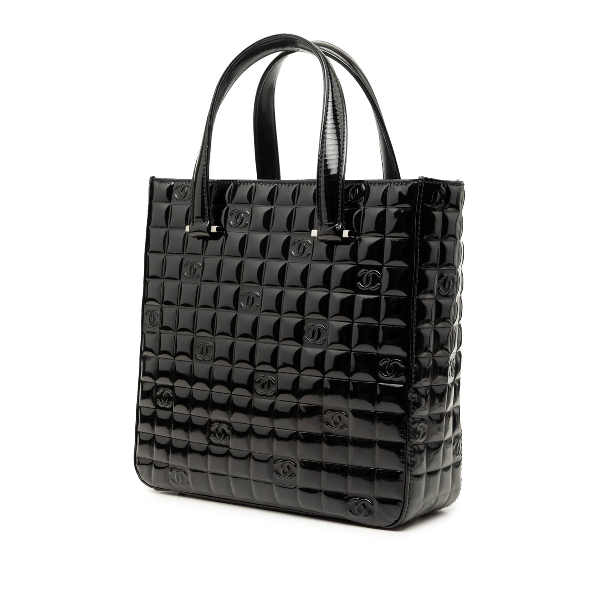 Chanel CC Chocolate Bar Patent Tote