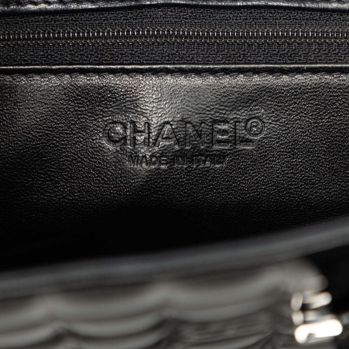 Chanel CC Chocolate Bar Patent Tote