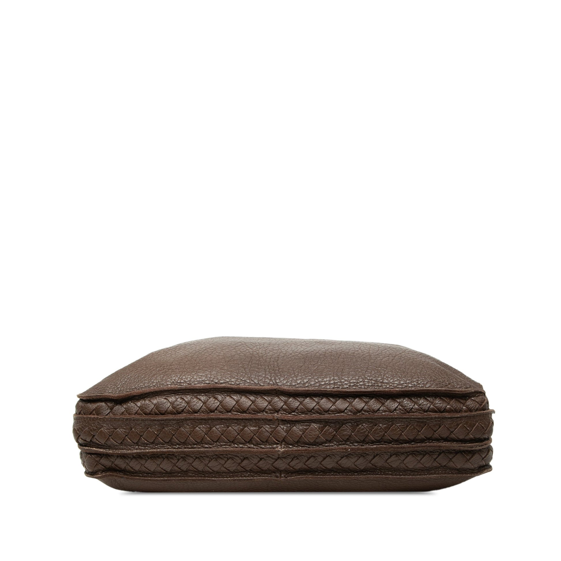 Bottega Veneta Intrecciato Trimmed Cervo Business Bag