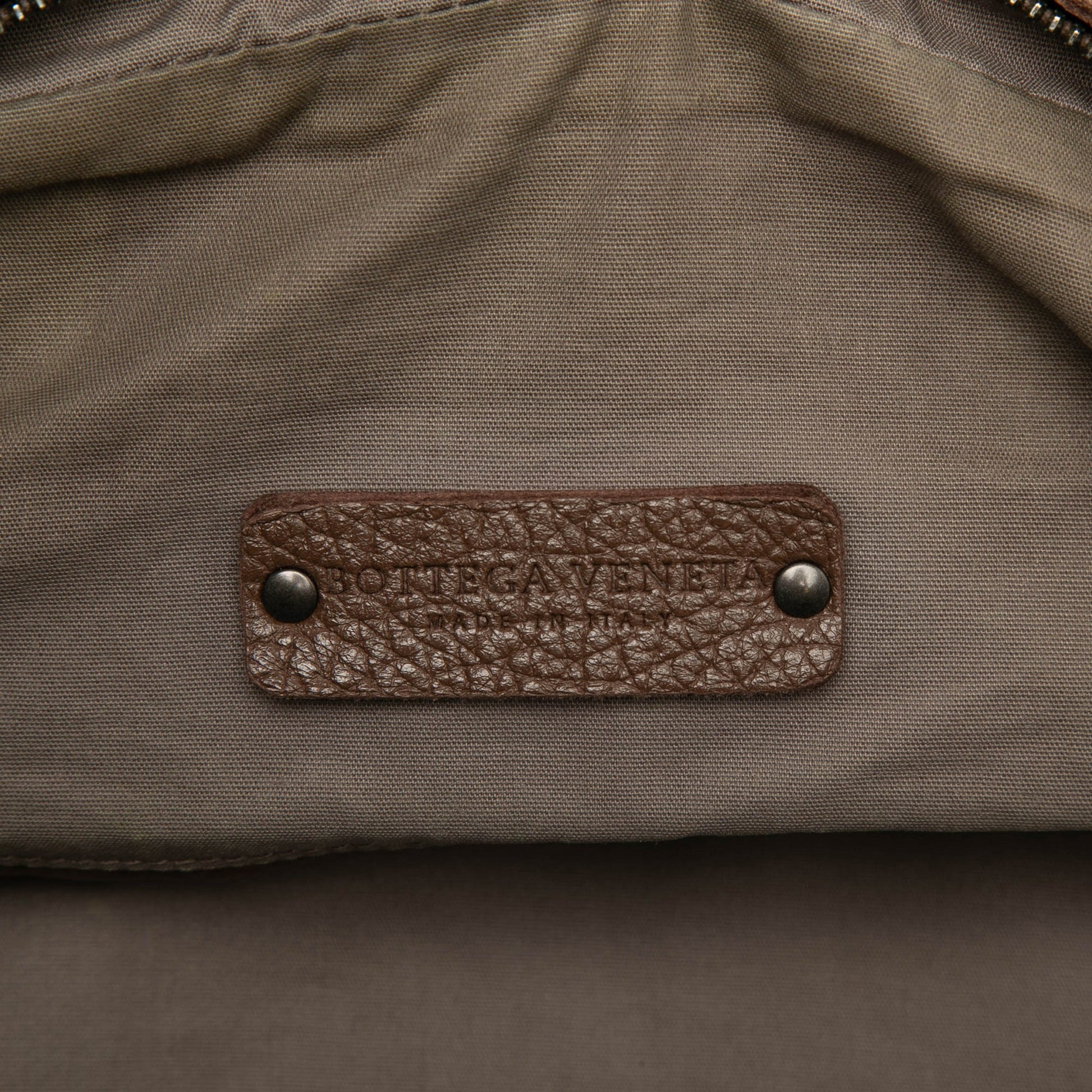 Bottega Veneta Intrecciato Trimmed Cervo Business Bag
