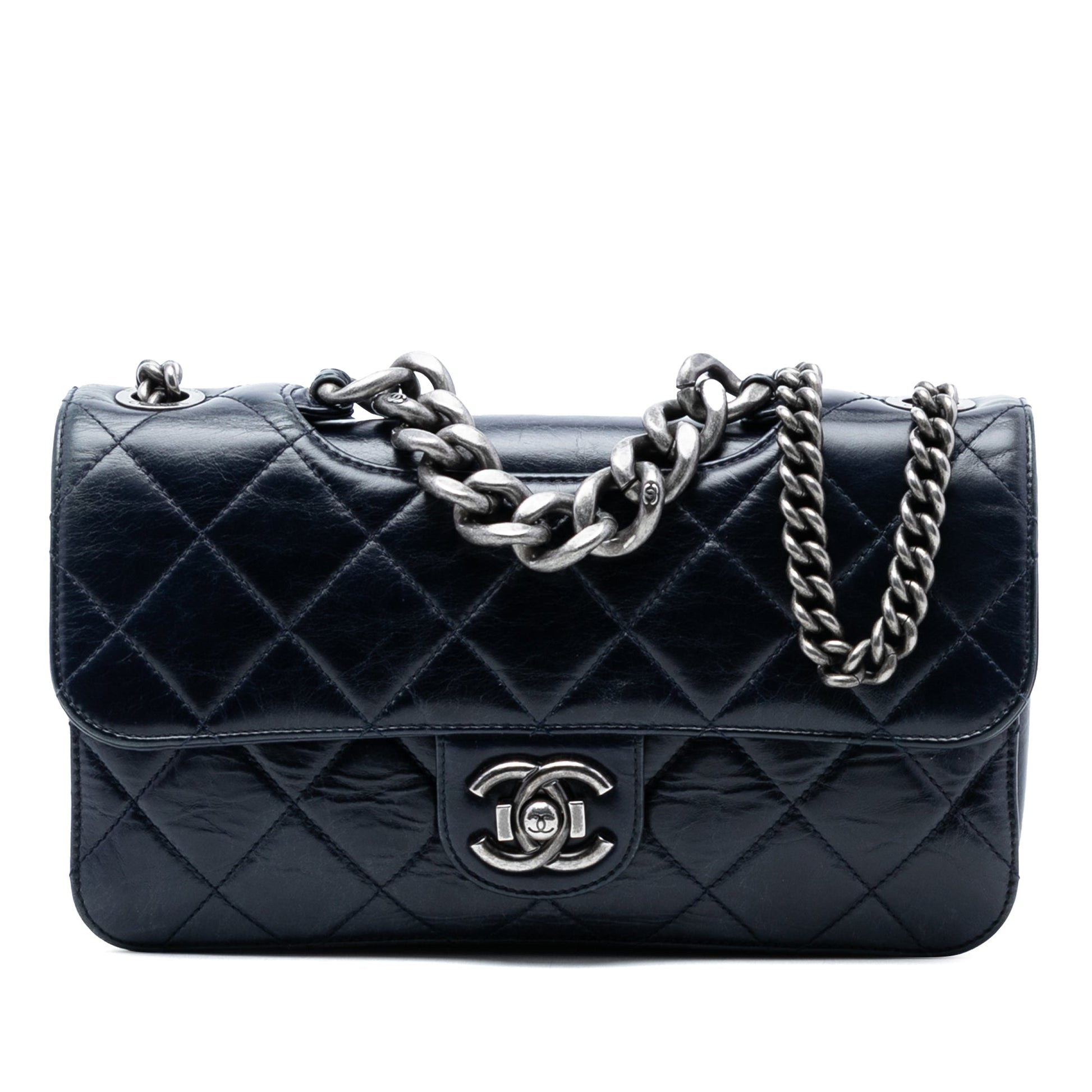 Chanel Medium Quilted Glazed Calfskin Perfect Edge Flap