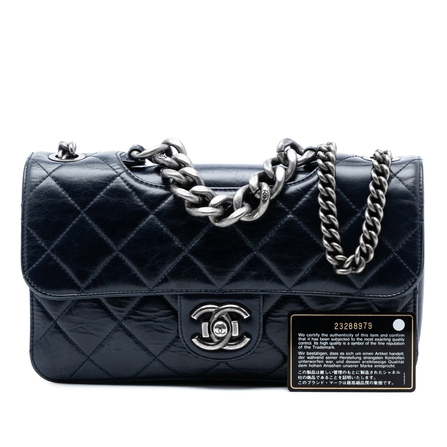 Chanel Medium Quilted Glazed Calfskin Perfect Edge Flap