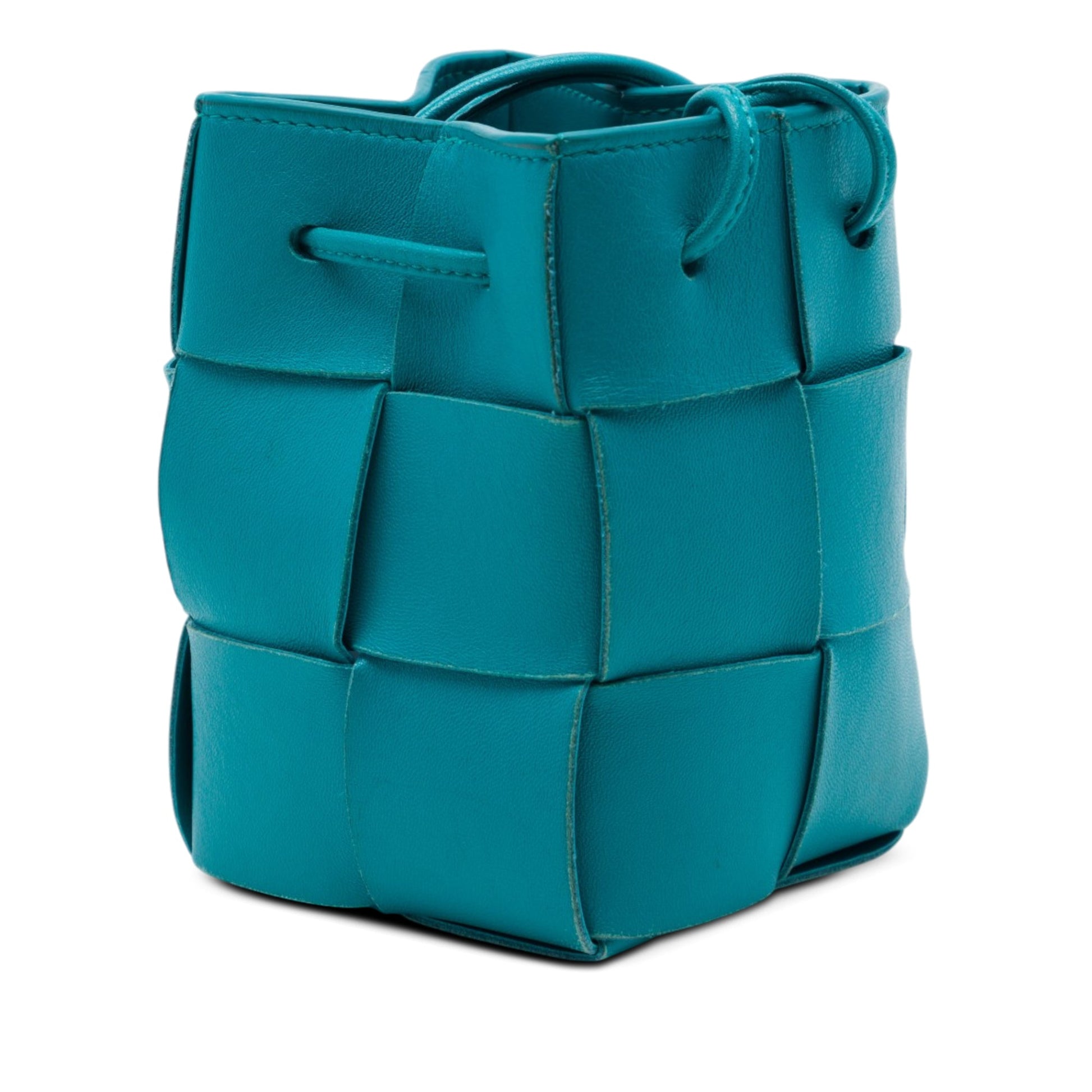 Bottega Veneta Mini Nappa Maxi Intrecciato Cassette Bucket Bag