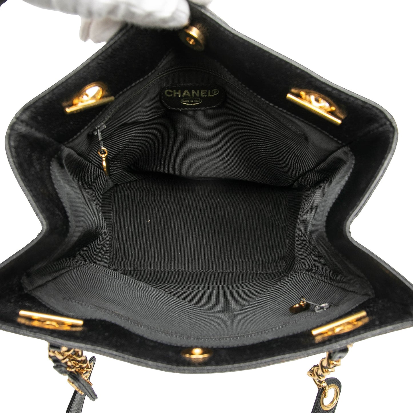 Chanel Triple CC Caviar Tote