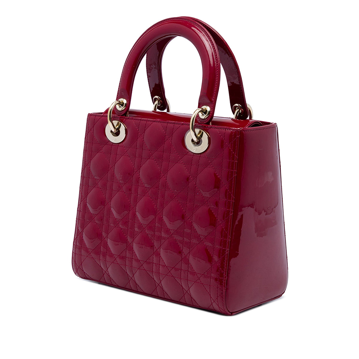 Dior Medium Patent Cannage Lady Dior