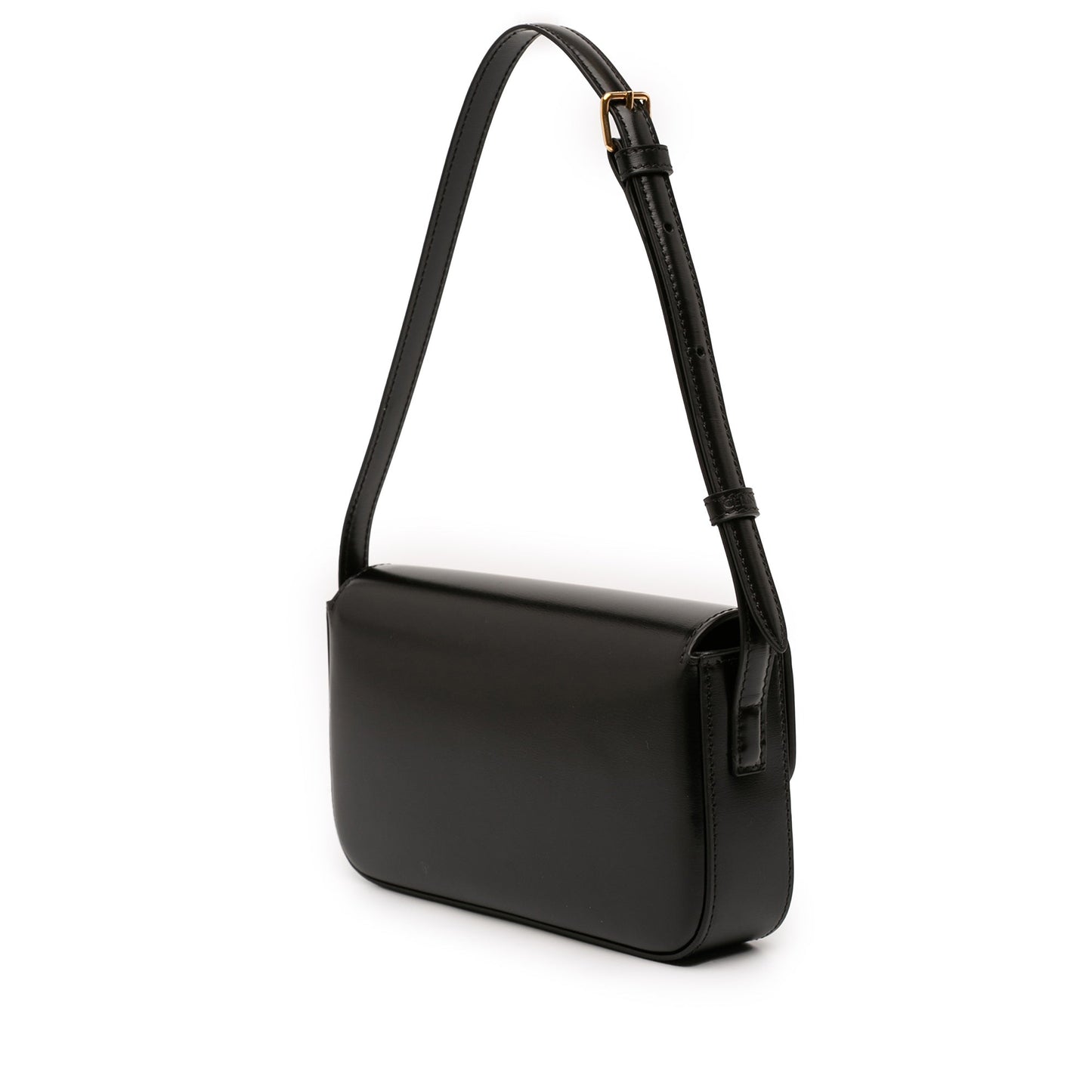 Shiny Calfskin Claude Shoulder Bag