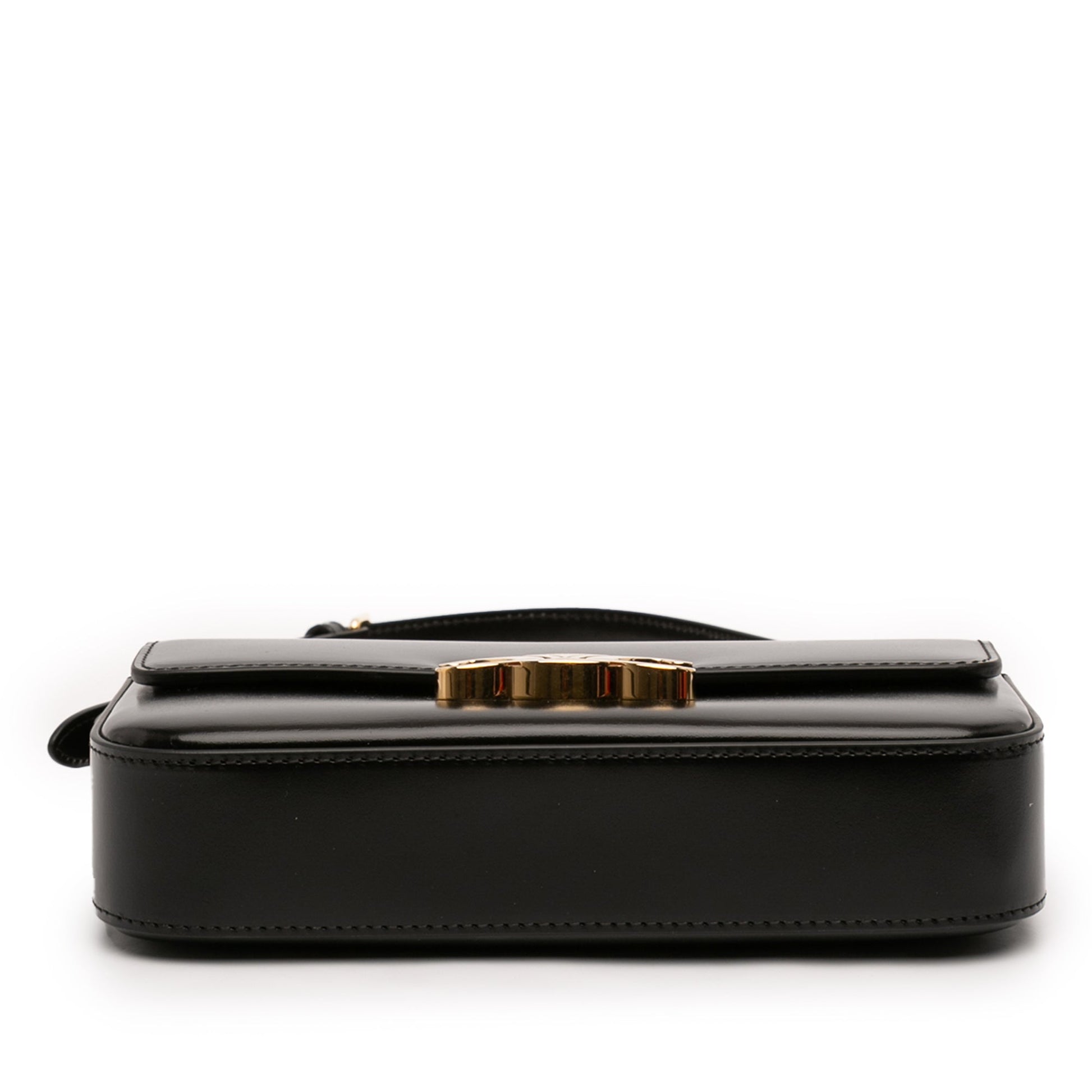 Shiny Calfskin Claude Shoulder Bag
