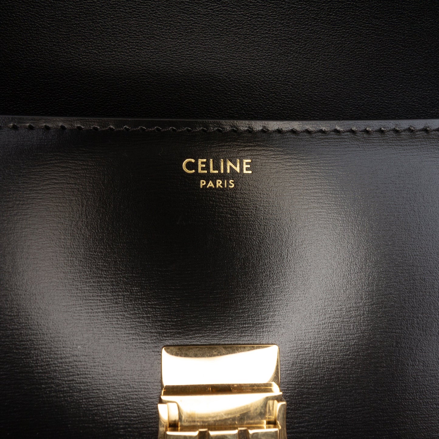 Shiny Calfskin Claude Shoulder Bag