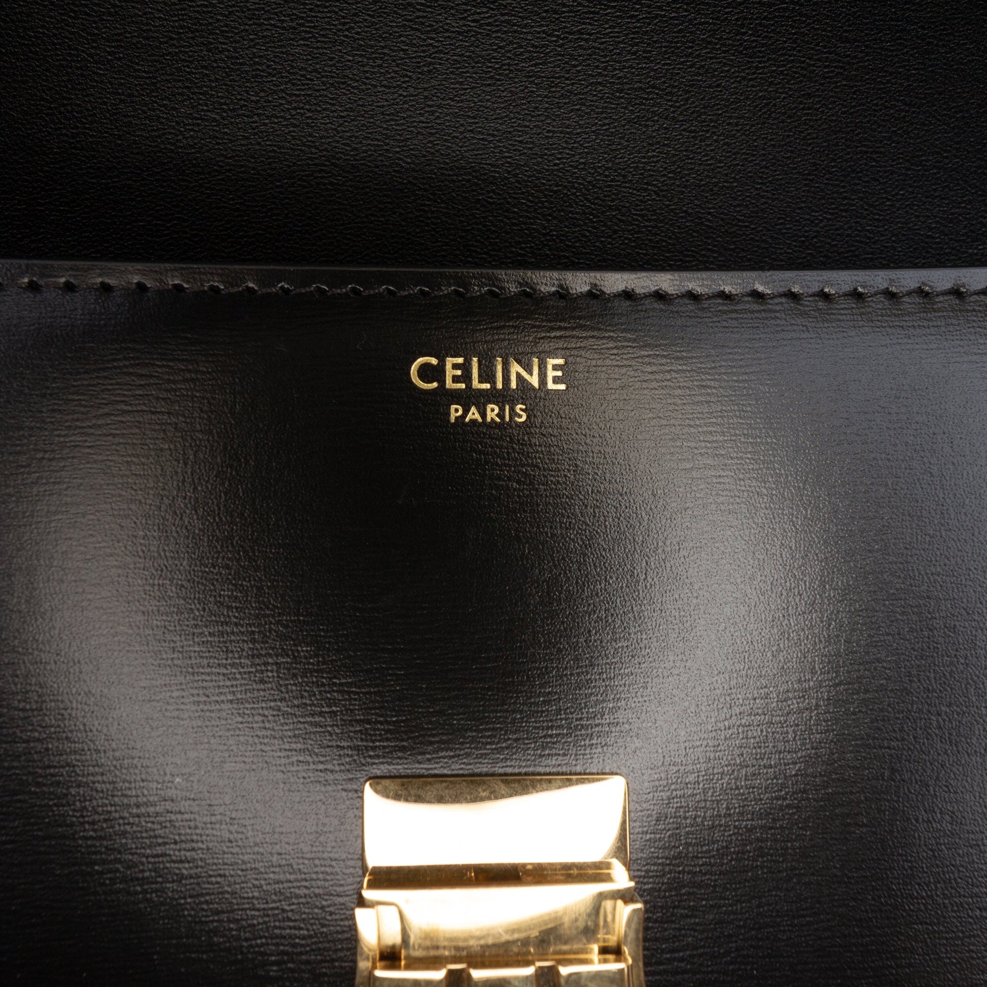 Shiny Calfskin Claude Shoulder Bag