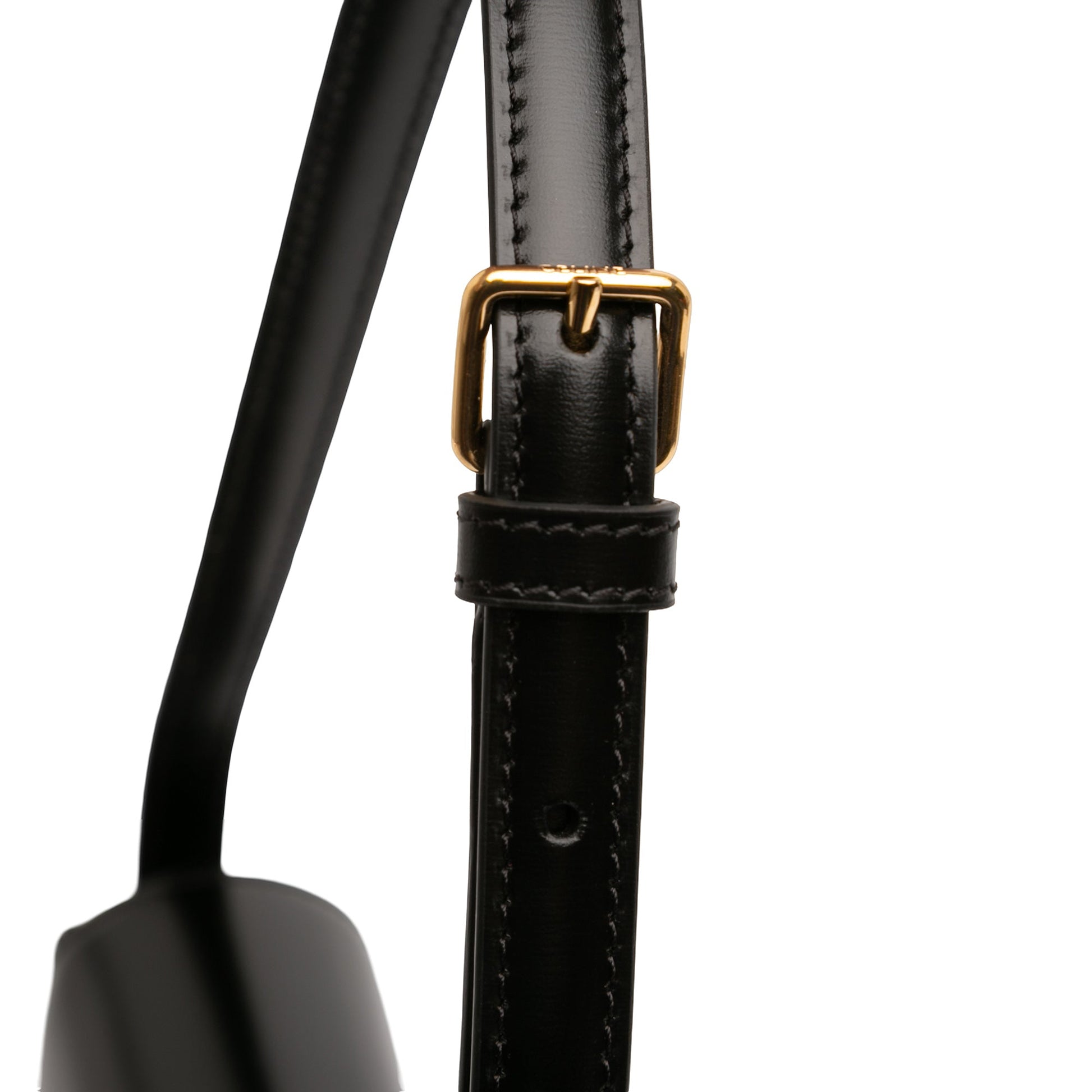 Shiny Calfskin Claude Shoulder Bag