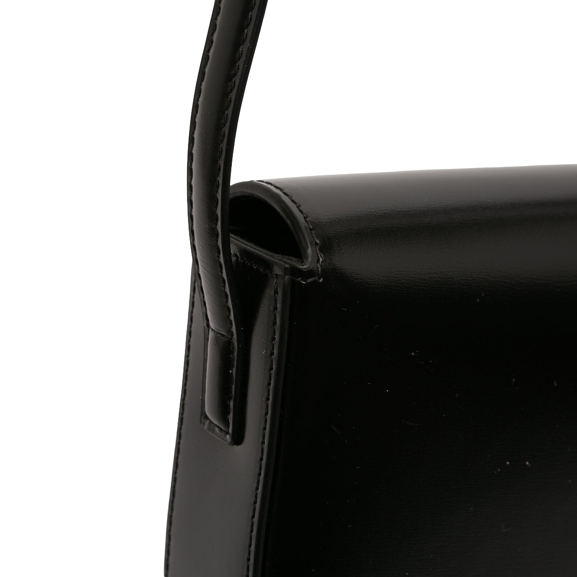 Shiny Calfskin Claude Shoulder Bag