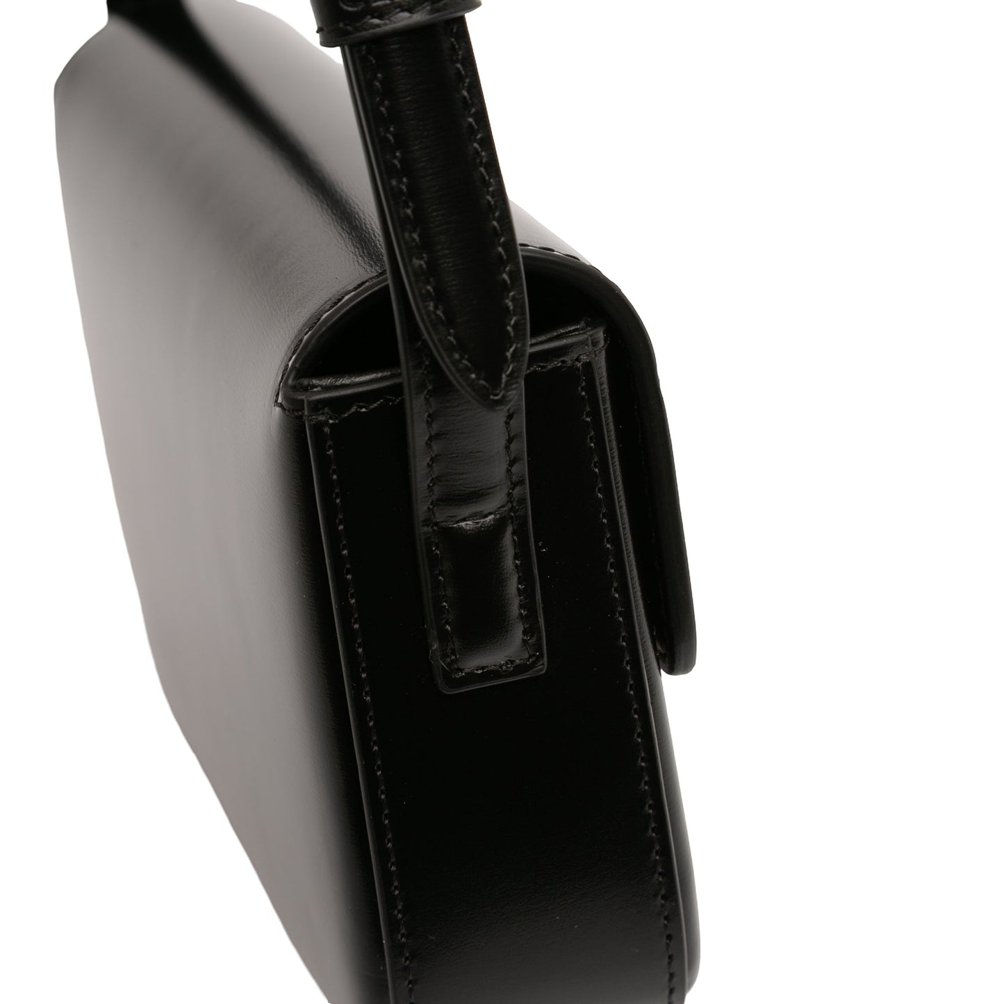 Shiny Calfskin Claude Shoulder Bag