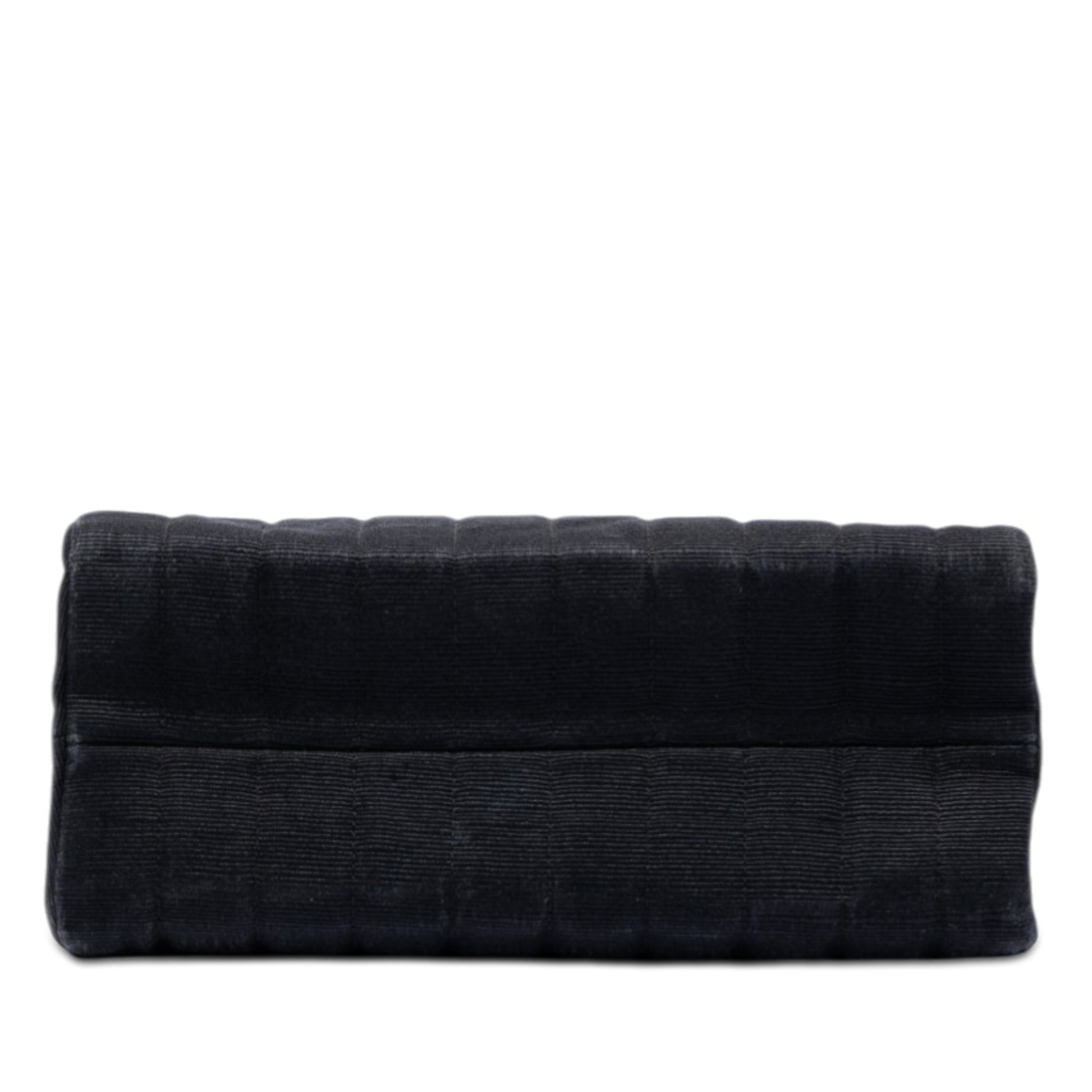 Chanel CC Vertical Quilted Nylon Grosgrain Single Flap