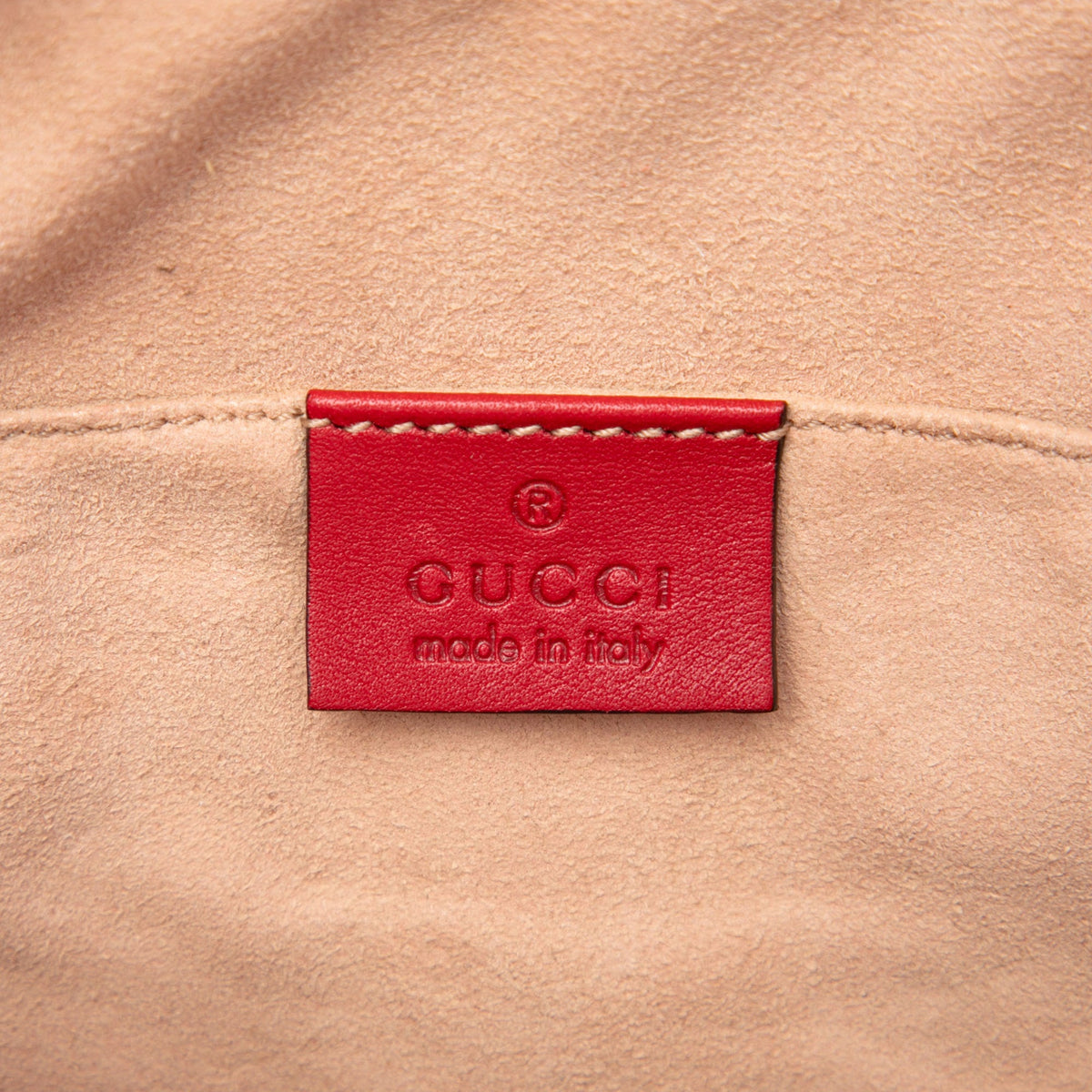 Gucci Guccissima Camera Bag — Red