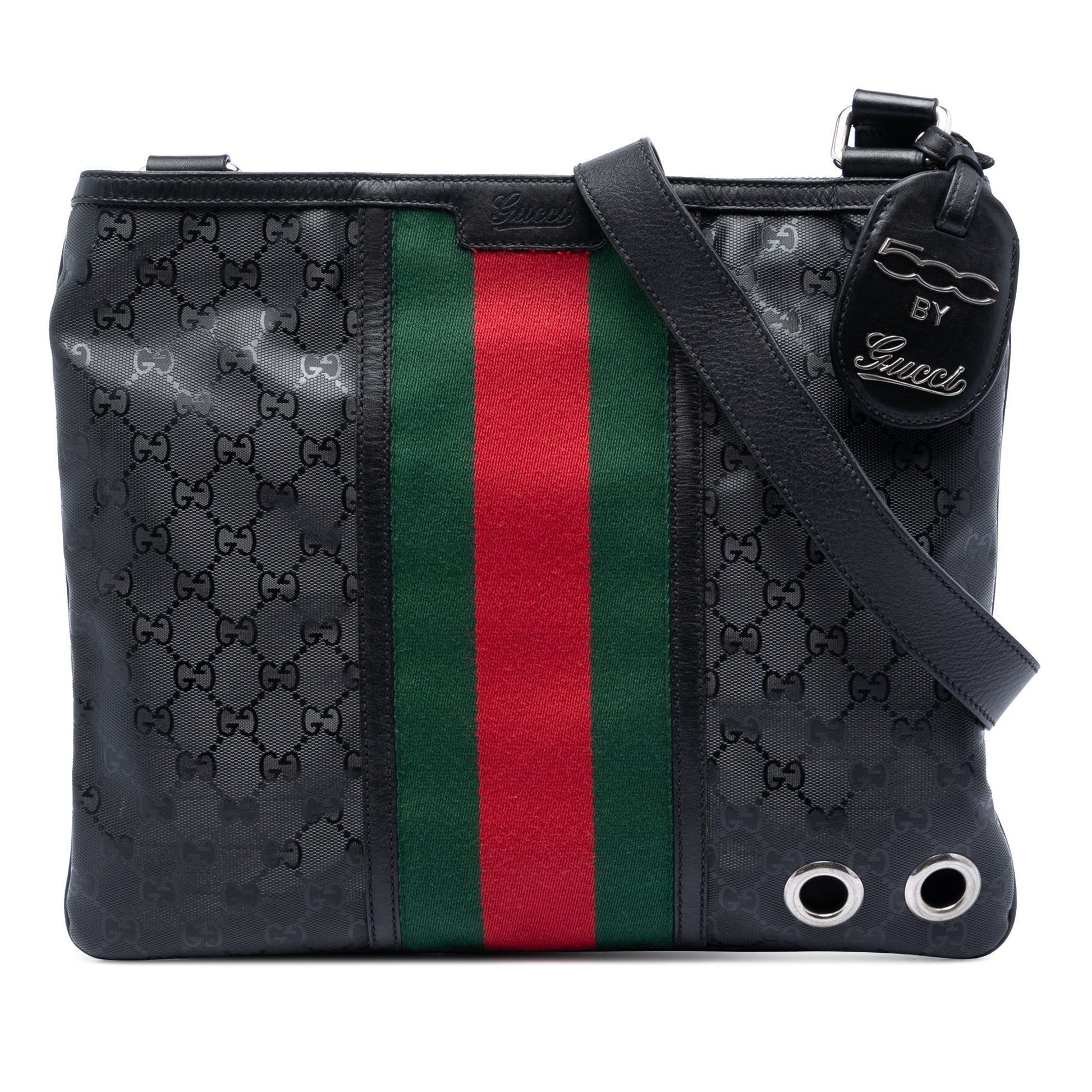 Gucci Fiat 500 Medium GG Imprime Web Messenger Bag