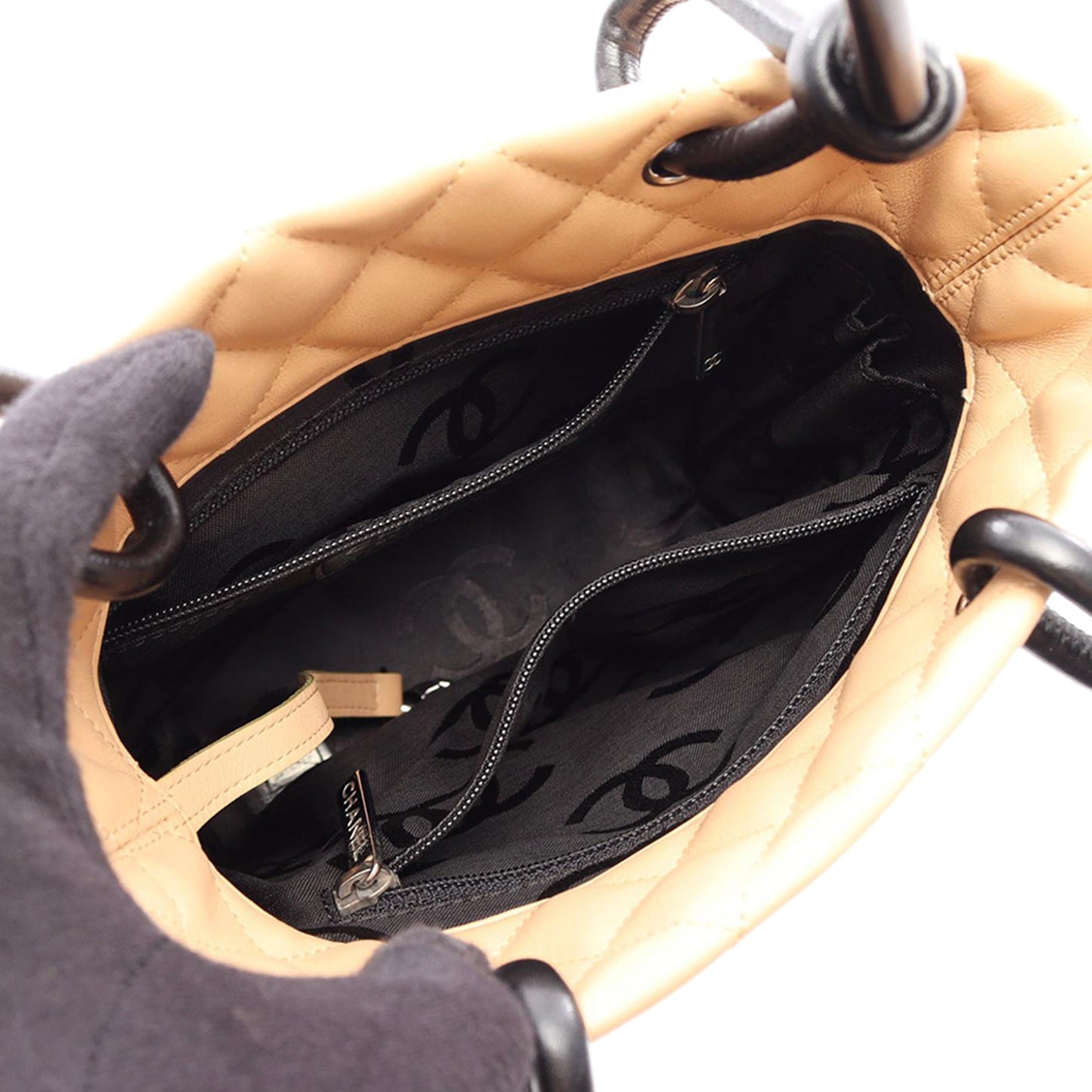Chanel Small Quilted Calfskin Cambon Ligne Tote